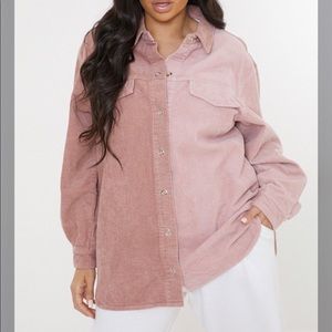 COPY - Missguided ecru pink co ord shacket